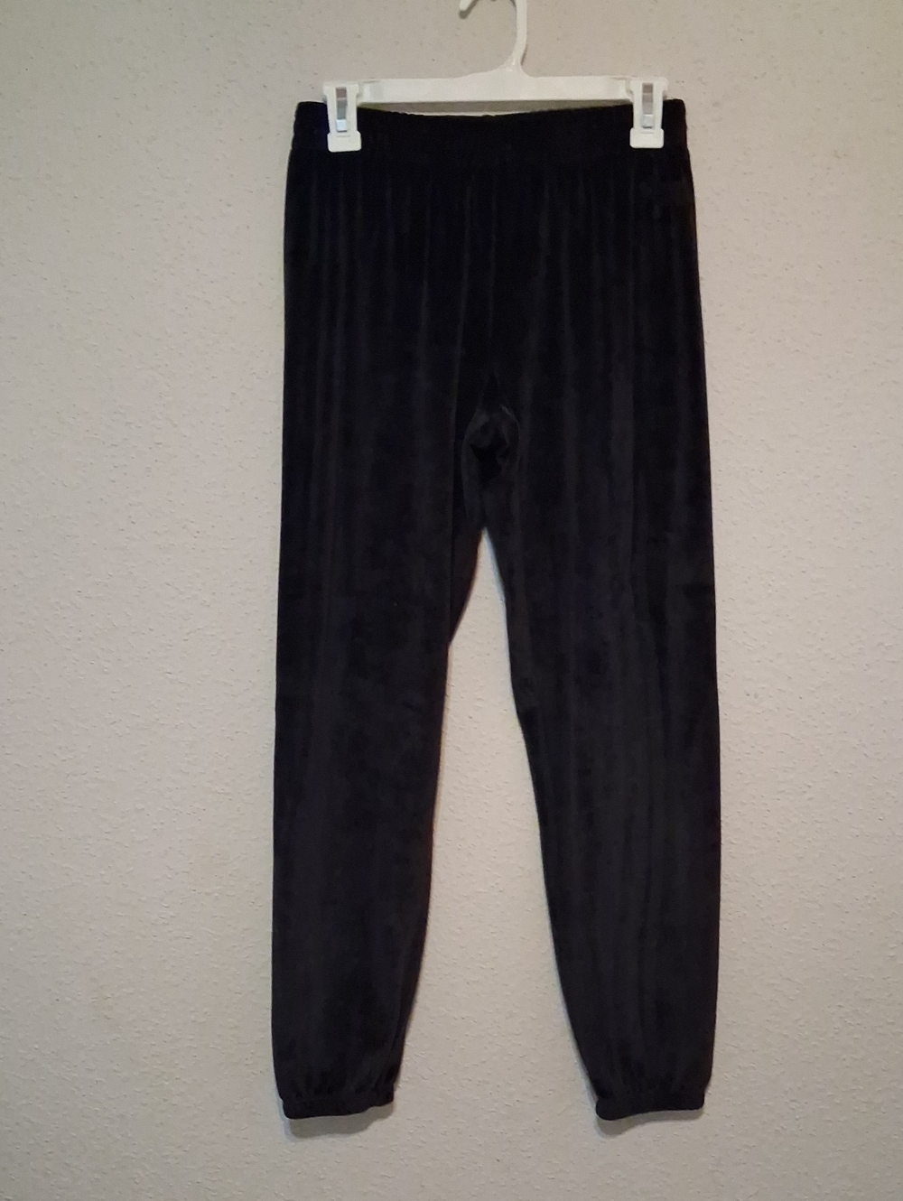 PINK Victoria's Secret Black Velvet Joggers